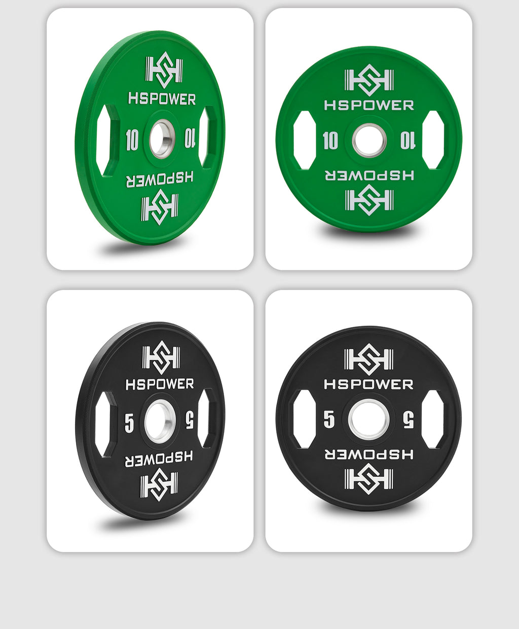 Hansu Hand-Grip Rubber Plates (150KG Set)