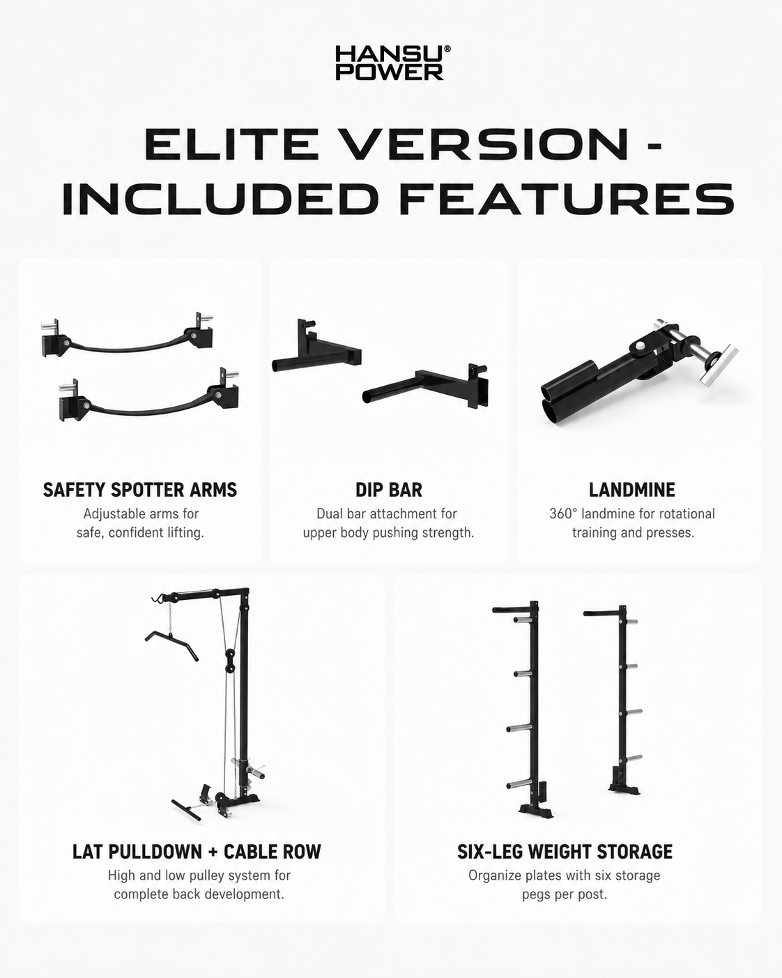 Hansu Red Training Rack Elite